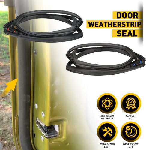 Fit For 2007-2018 Jeep Wrangler Front Door Weatherstrip Seal Left Right Kit Pair, US $54.99, image 6