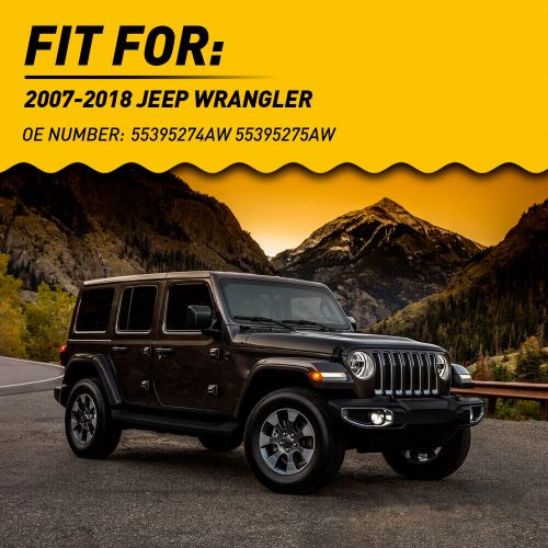 Fit For 2007-2018 Jeep Wrangler Front Door Weatherstrip Seal Left Right Kit Pair, US $54.99, image 9