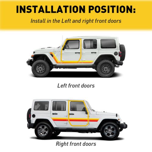 Fit For 2007-2018 Jeep Wrangler Front Door Weatherstrip Seal Left Right Kit Pair, US $54.99, image 11