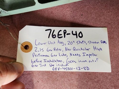 YAMAHA LOWER UNIT ASSY, 20" SHAFT, 2.15 RATIO, 68V-45300-12-8D, F115, 76EP-40, US $1,125.00, image 18