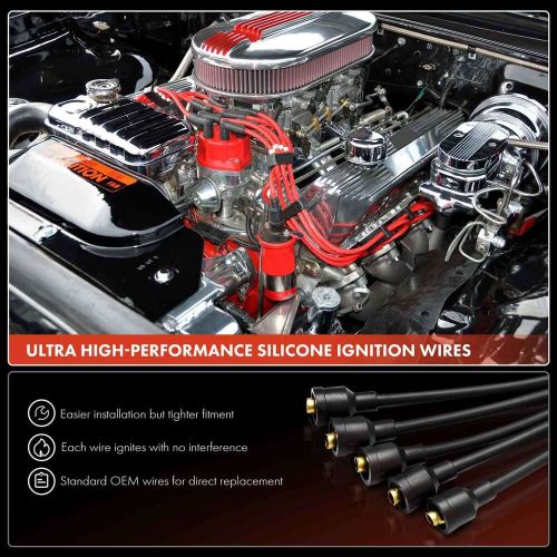 5x Spark Plug Wire Sets for Nissan Altima 1993 1994 1995 1996 L4 2.4L 224502B525, US $23.99, image 6