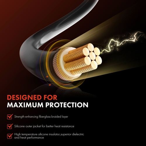 5x Spark Plug Wire Sets for Nissan Altima 1993 1994 1995 1996 L4 2.4L 224502B525, US $23.99, image 8