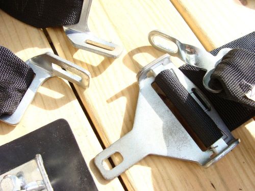 RJS black 3" latch link lock 4 point racing belts harness bolt in APR 2014, US $35.00, image 4