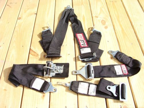 RJS black 3" latch link lock 4 point racing belts harness bolt in APR 2014, US $35.00, image 6