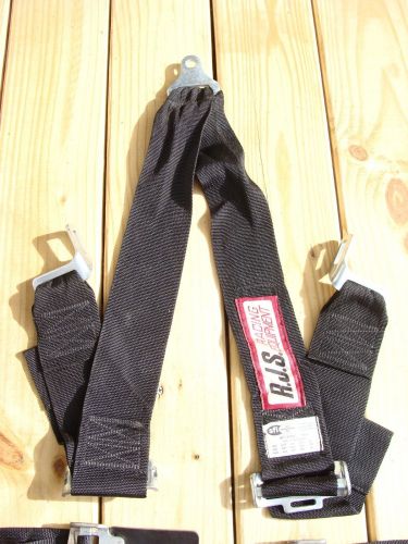 RJS black 3" latch link lock 4 point racing belts harness bolt in APR 2014, US $35.00, image 9