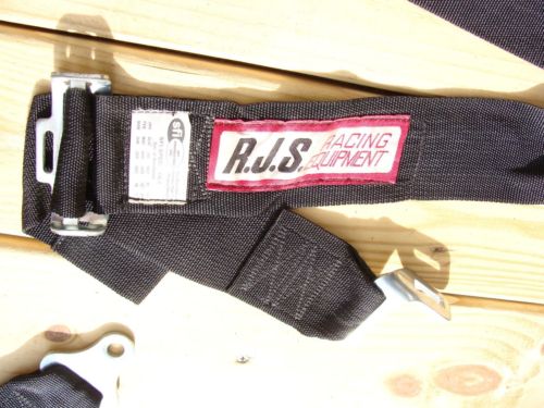 RJS black 3" latch link lock 4 point racing belts harness bolt in APR 2014, US $35.00, image 14