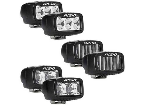 Rigid industries 2021+ bronco mod bumper triple sr-m fog light kit
