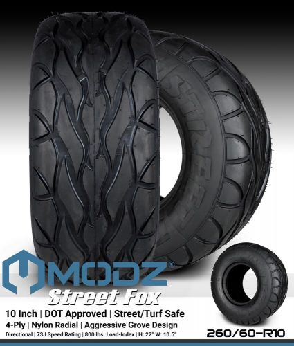 MODZ 10"Vampire Glossy Black Golf Cart Wheels and Tires (22x11-R10) Set of 4, US $750.95, image 6