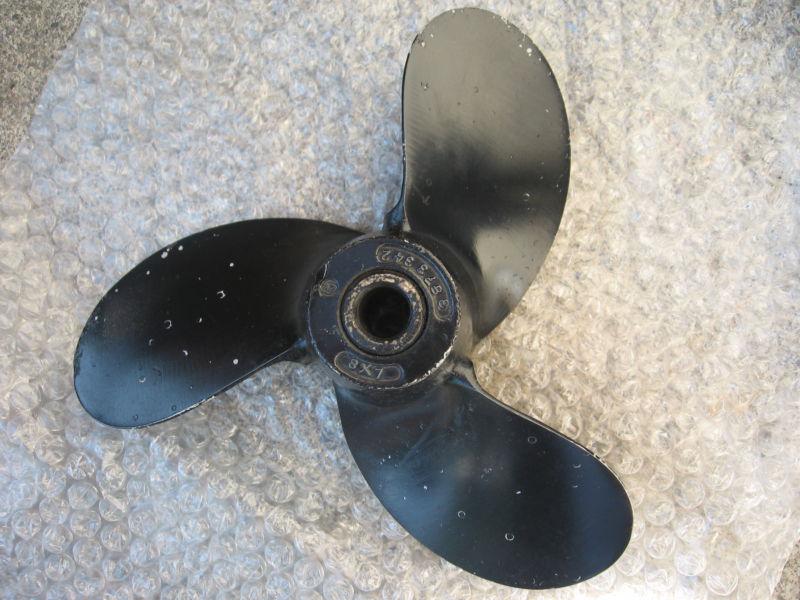  aluminum 3 blade prop 8 x 7 pitch evinrude johnson 4-8 hp 