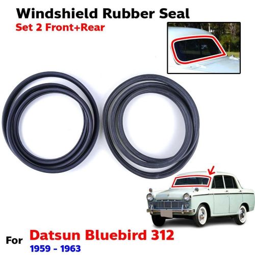 Front+Rear Windscreen Rubber Seal Fits Datsun Bluebird 312 Sedan 1959-63 2 PCS, US $139.00, image 6