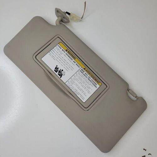 2010-2014toyota rav4 lh driver side sun visor w/light mirror beige oem