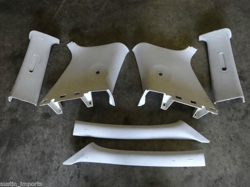 Mk4 vw gti upper gray cloth a b c abc pillars pillar set trim factory oem #52