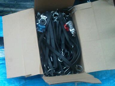 50 mix hd rubber tarp straps~flatbed bungee tie downs