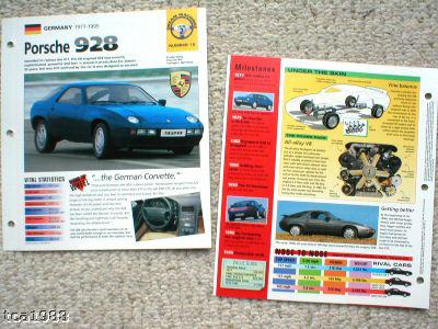 1991 / 1992 / 1993 PORSCHE 928 IMP Brochure, US $8.00, image 2