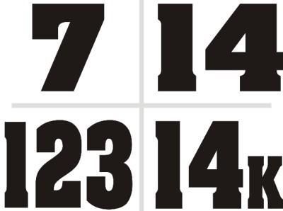 Custom mx motorcycle number plate decals stickers **set of 3** sx atv motocross