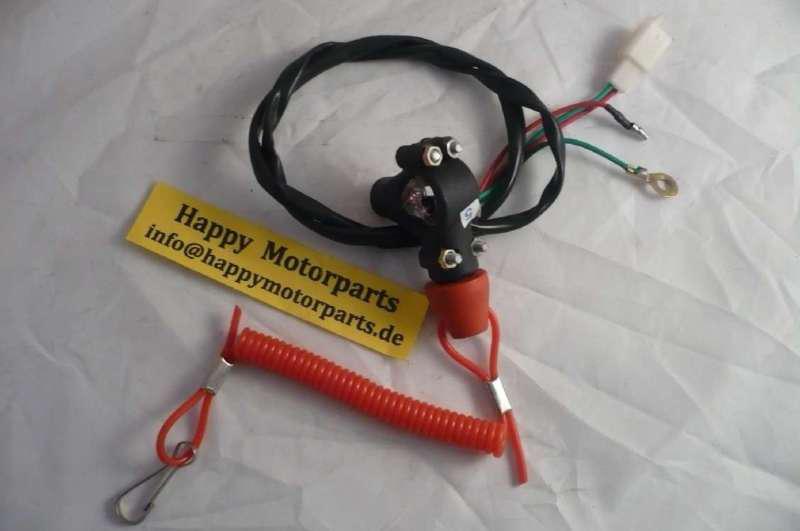 Pocket bike mini moto mini cross atv quad emergency brake w/ripcord new 1 a