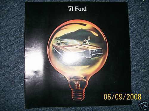 1971 ford ltd galaxie 500 custom 500 sales brochure