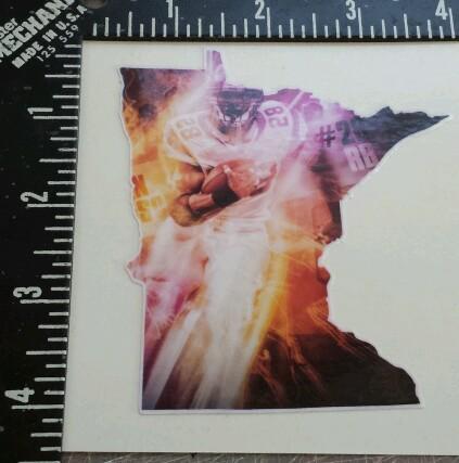 Adrian peterson minnesota vikings die cut decal sticker