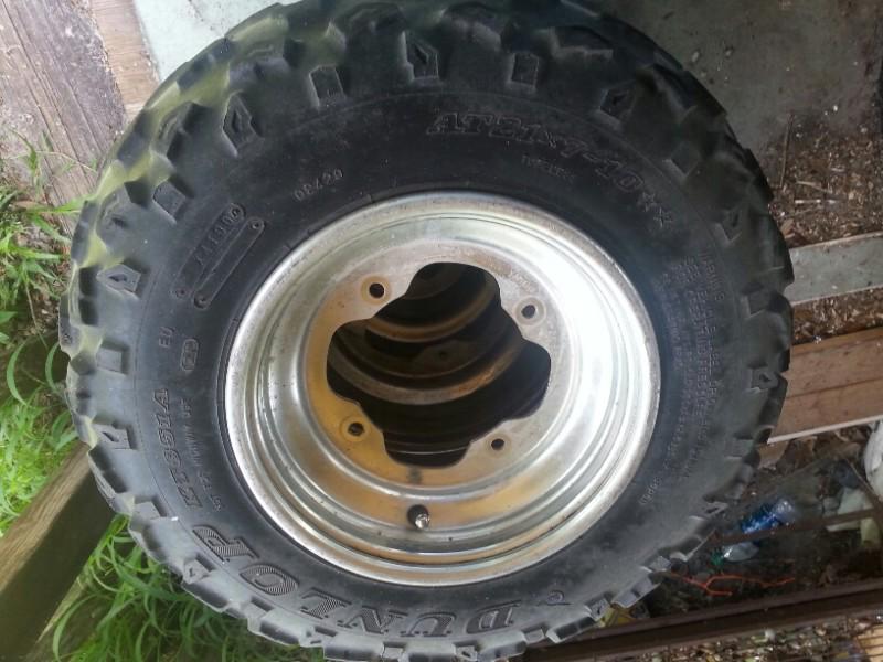 Buy DUNLOP KT851 front tires aluminum wheels rims Yamaha Banshee YFZ450