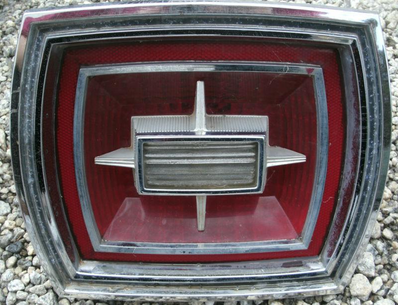 1966 66 ford galaxie tail light xl 500 assembly housing chrome bezel lens oem 