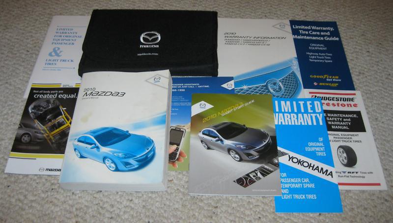 Mazda 3 2010 owner's manual full set factory cover  *mint* !!!!!!!!!!!