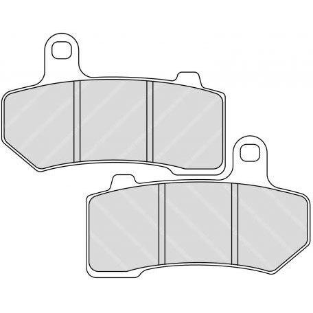 4bbc7 front/rear sintered brake pads for harley 06+ v-rod and 08+ touring