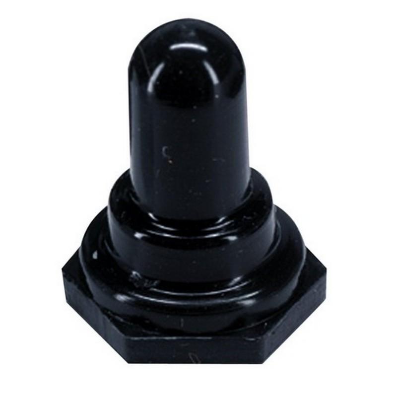 Paneltronics 048-001 black 5/8" hex nut toggle switch boot 
