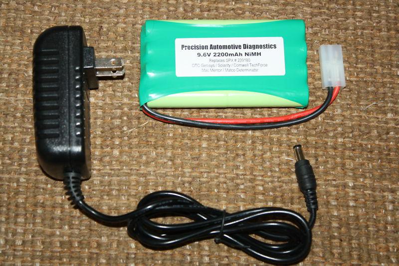 *good* new tech/force battery & charger black button scanner like genisys