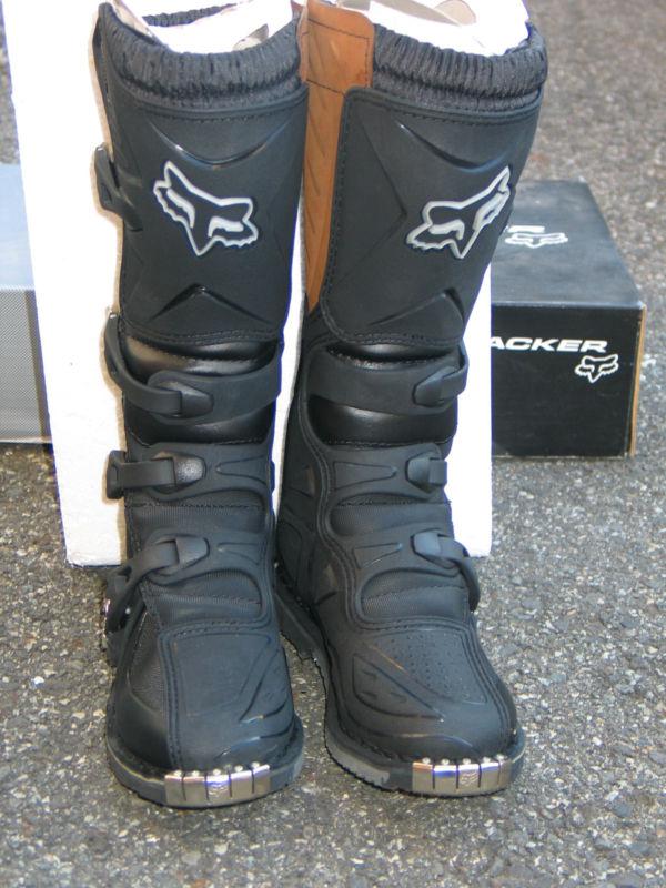 Fox racing tracker motocross dirt bike quad atv boots mens size 6 m ~ bnib