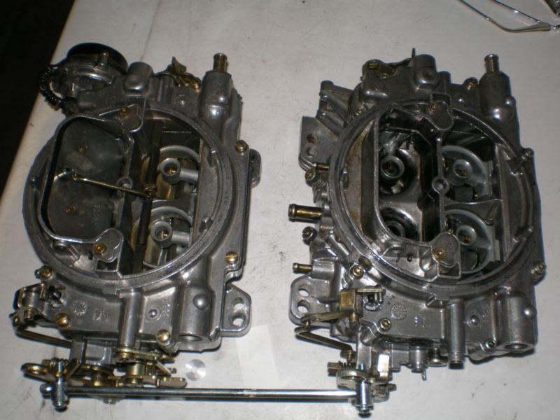 Buy Edelbrock dual quad carbs 600 CFM with linkage and finned fuel