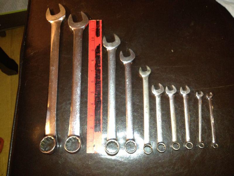 Snap-on oex combination, 12-point, wrench set 10pcs.