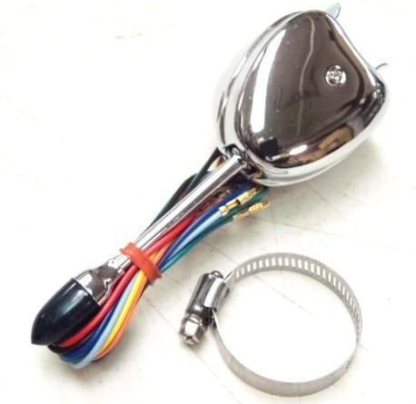 1 day sale new universal street hot rod chrome turn signal switch w lighted end
