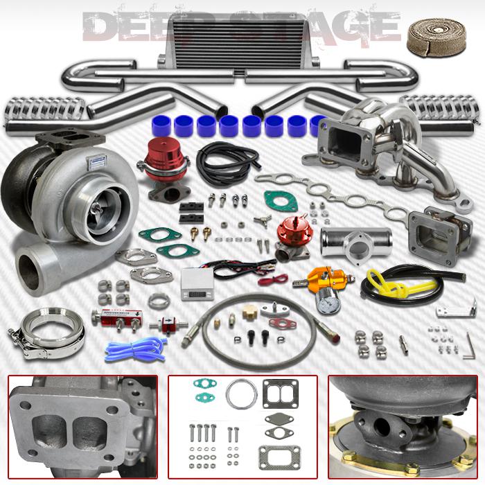 Buy GT45 T4 14PC TURBO KIT W/INTERCOOLER+BLOW OFF VALVE+MANIFOLD MR2