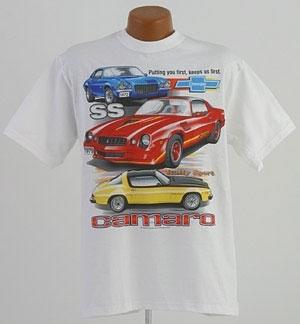 Camaro ss rs z/28 muscle car art t-shirt