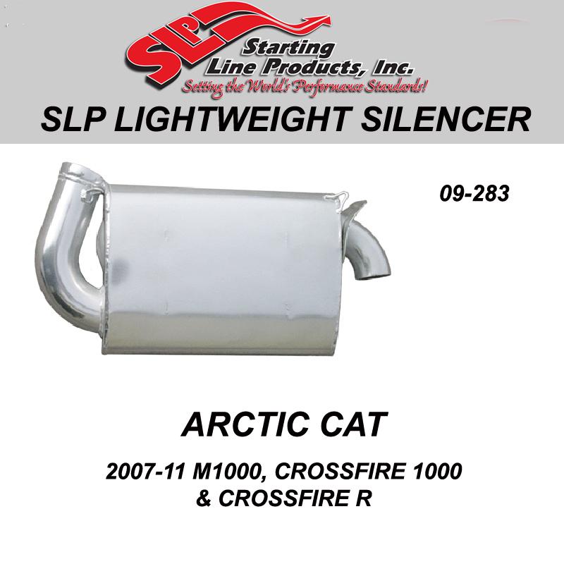 Arctic cat 2007-11 m1000, crossfire 1000 & r  slp lightweight silencer 09-283