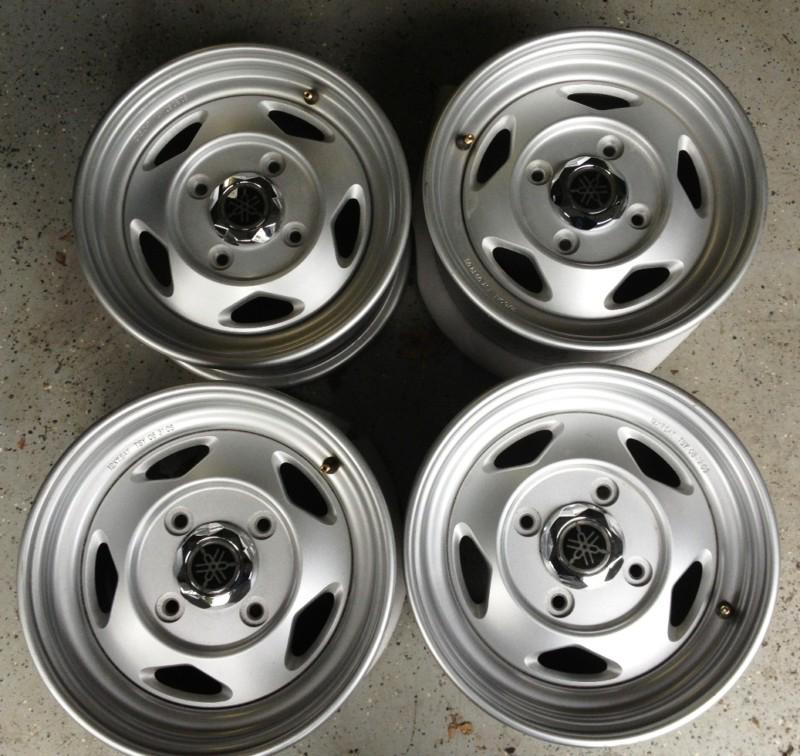 New take off aluminum wheels off yamaho rhino se nice looking 4x110 12" for irs