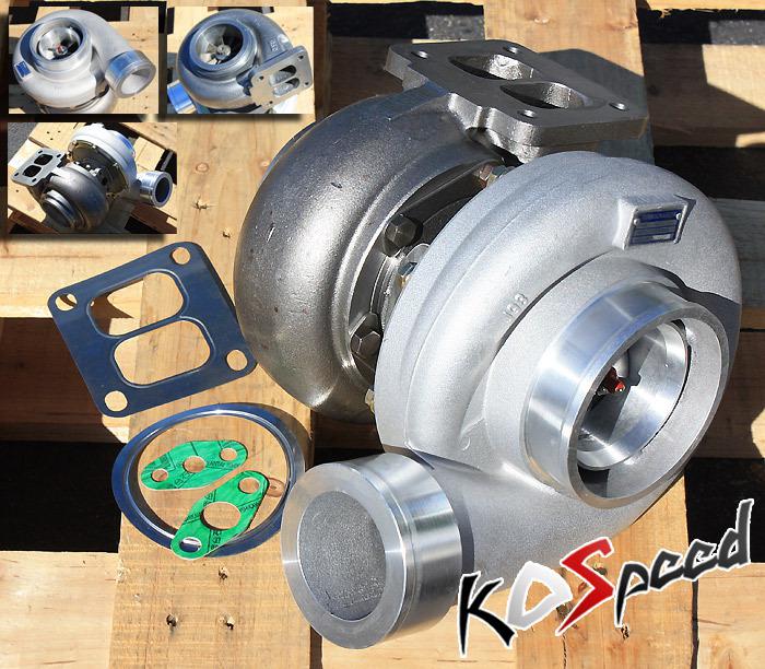 Gt45 turbocharger turbo charger 600+hp 1.05 a/r v-band downpipe t4 flange/t66