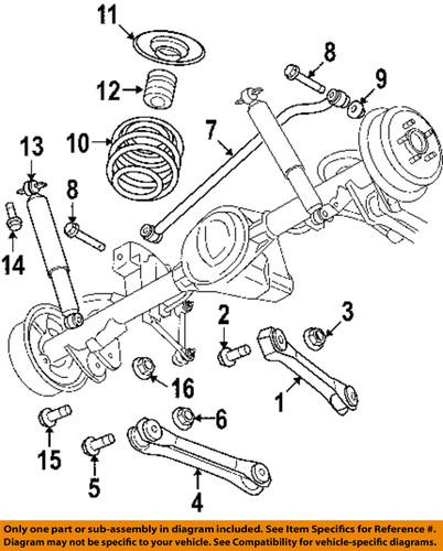 Mopar oem 6104215aa engine & transmission mounting-transmission mount bolt