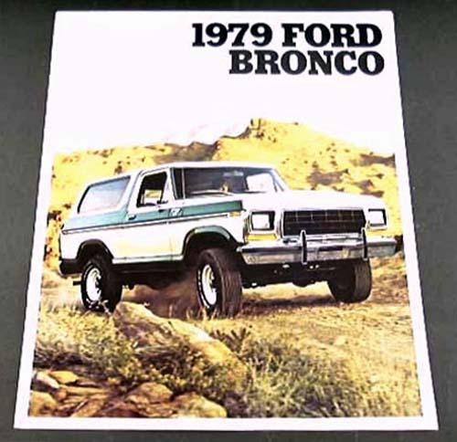 1979 79 ford bronco truck brochure ranger xlt custom