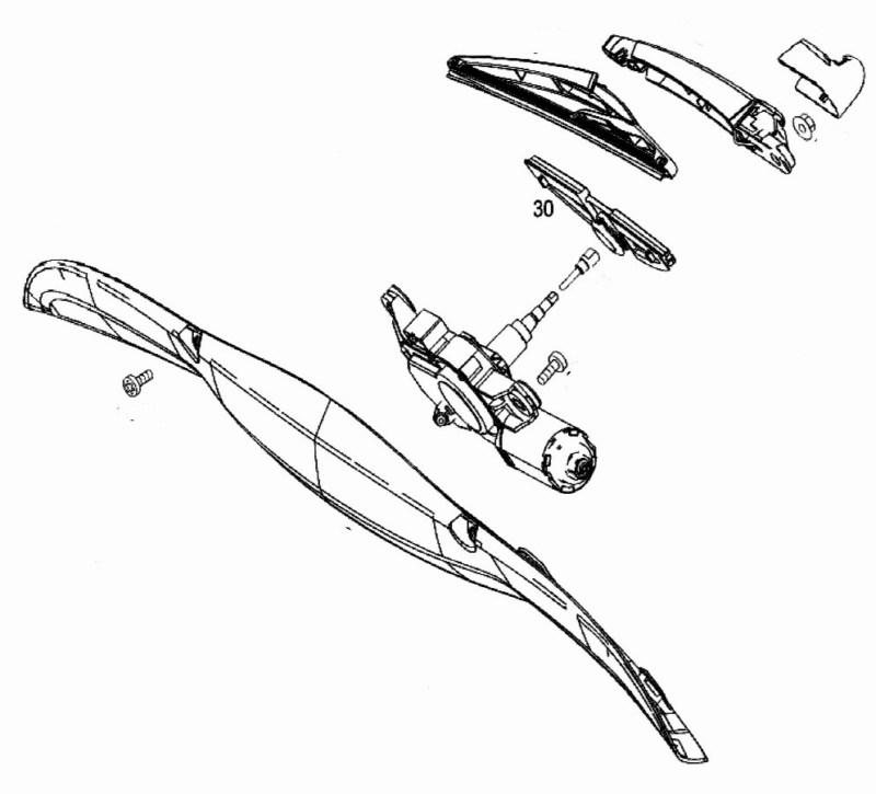 Genuine Smart Fortwo Rear Wiper Motor Grommet To Rear Panel Door #30 OEM, US $26.99, image 2