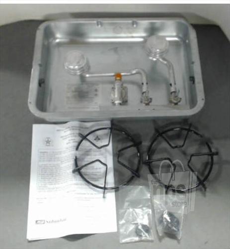 Suburban 2937a replacement drop in cook top cover with shields for 2 burner