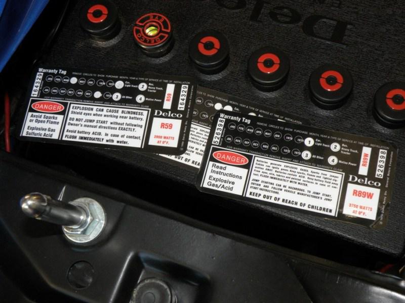 Delco battery topper warranty decal sticker chevelle cutlass 442 camaro r59 ac