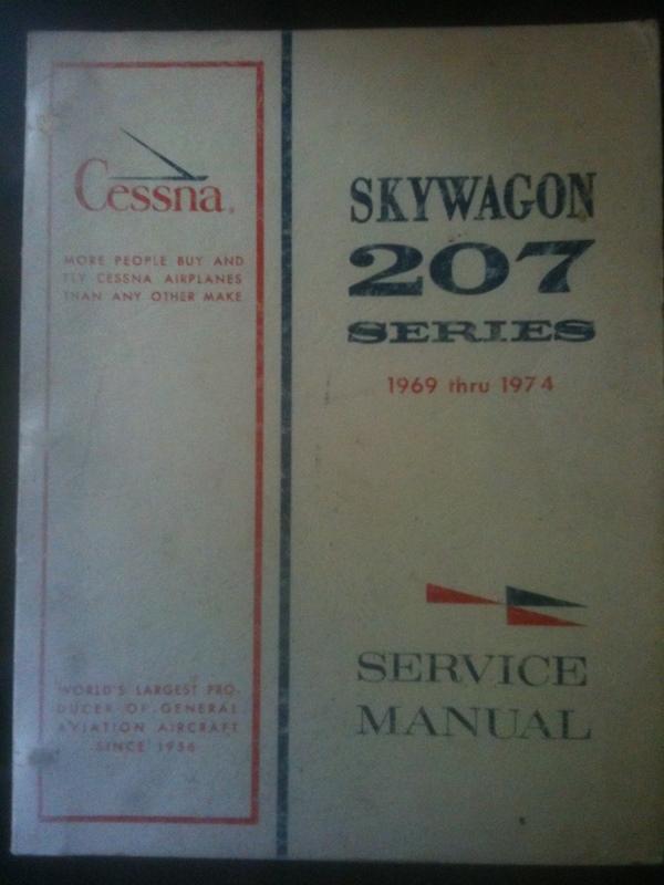 Cessna  skywagons 207 series 1969-1974 service manual 