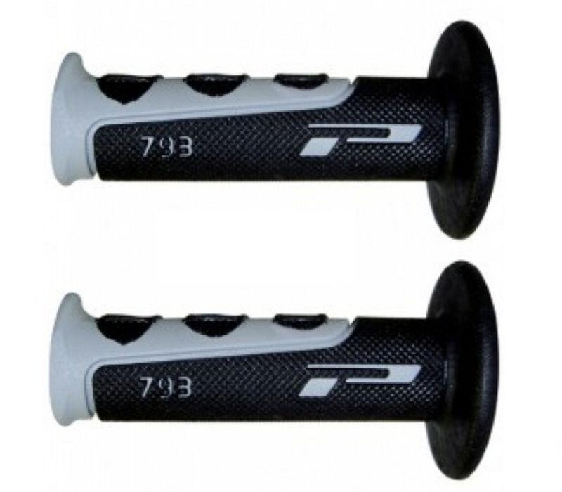 Pro grip 793 black gray handlebar grips fits honda dirt bikes motorcycles