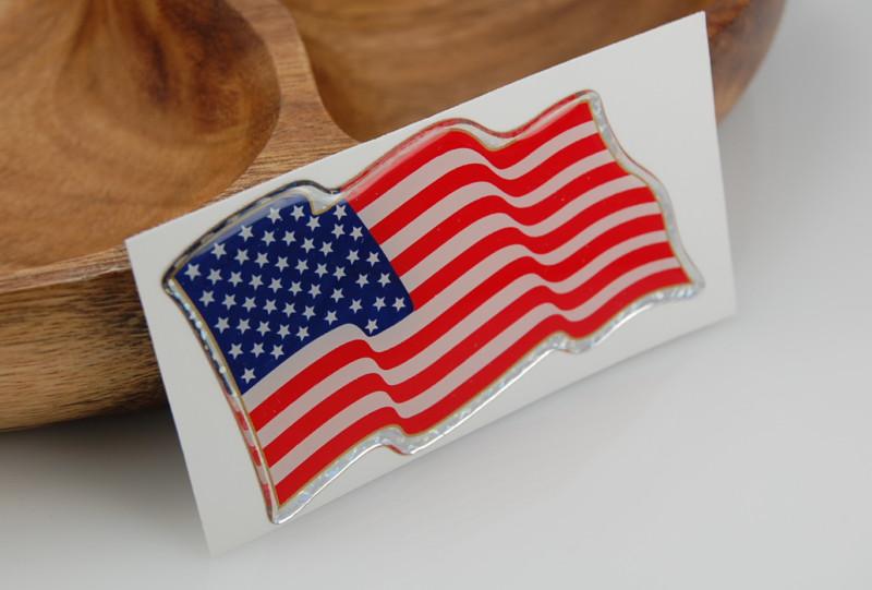 ~*~ american usa us national flag 3d decal emblem 3m vehicle sticker ~*~