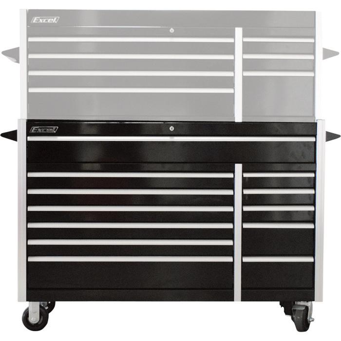 Excel 56in steel tool cabinet- bottom roller #tb5607x-b
