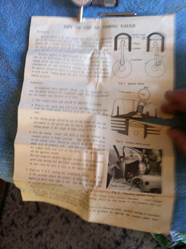 Buy VINTAGE ORIGINAL SUZUKI IGNITION TIMING DIAL GAUGE INDICATOR T2024 IN BOX NICE in Laguna