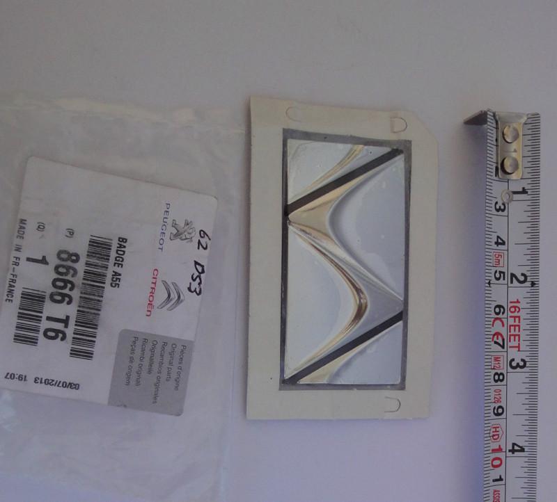 Citroen ds3 premium front bumper s hood bonnet badge emblem genuine new 8666t6