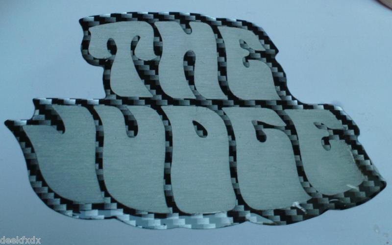 Set of 2 "the judge" add-on gel emblems for 2004-06 pontiac gto, self adhesive