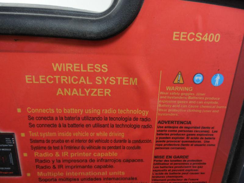Snap-On Wireless Electronic Battery Tester w/ Carrying Case & CD Model #EECS400, US $450.00, image 2
